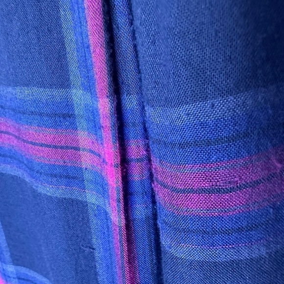 Rails Womens Taitum Plaid Button Up Long Sleeve Shirt Size XS Blue Ultra Violet - Picture 4 of 7